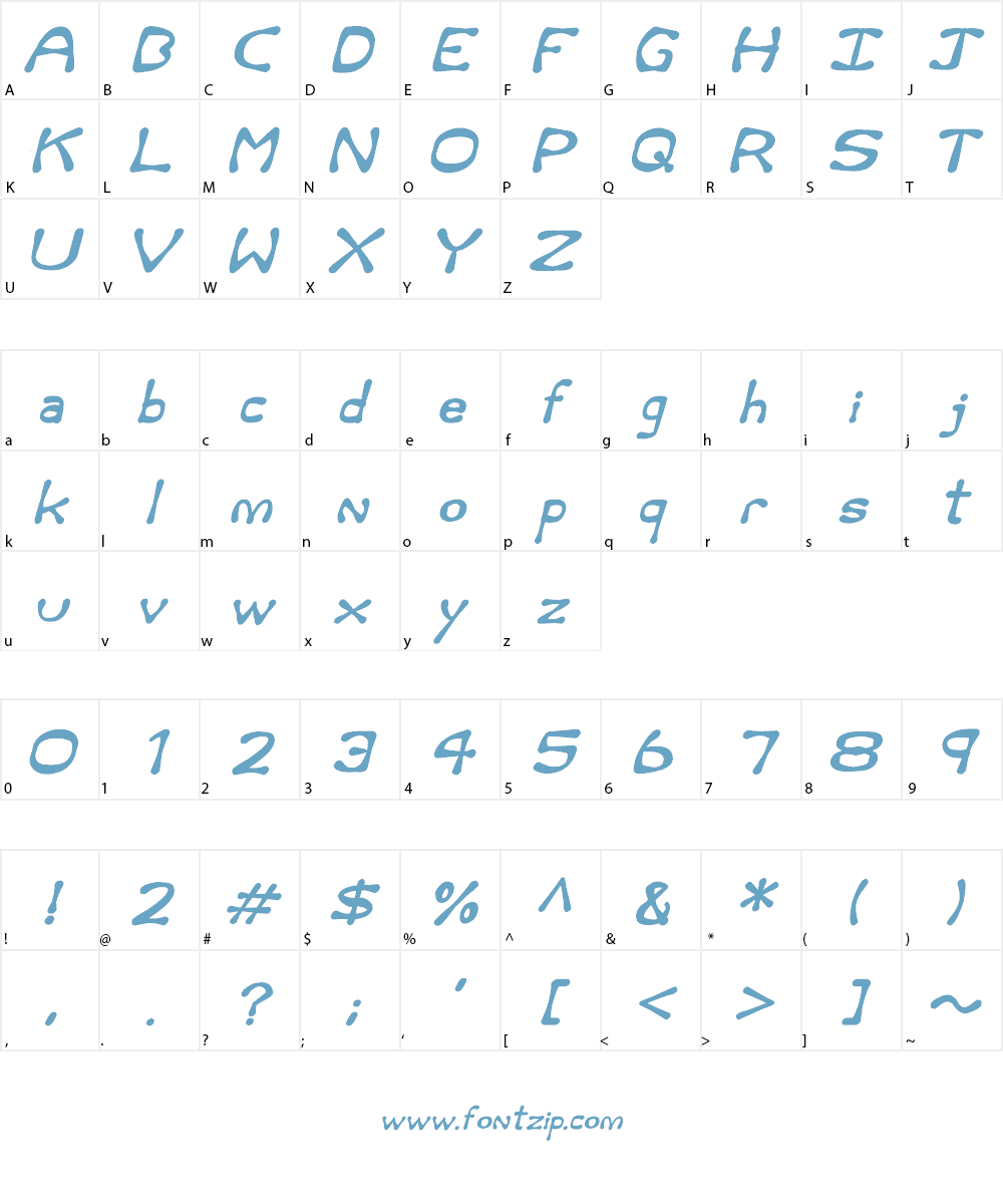 Rum and Bones Font Character